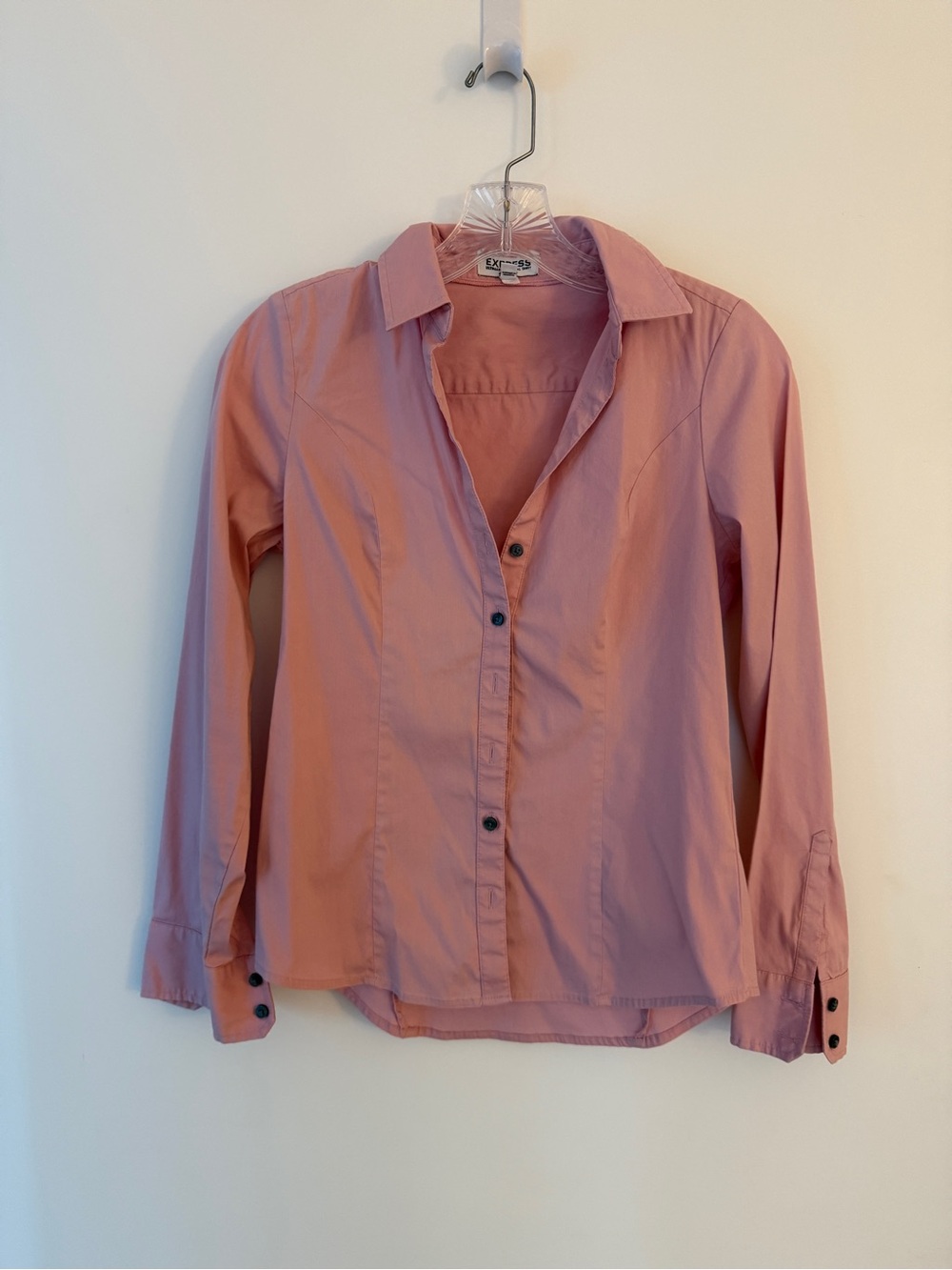 Express Dusty Rose Button-Down Shirt